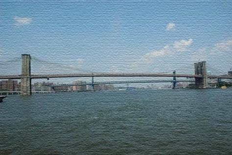 Бруклинский висячий мост.