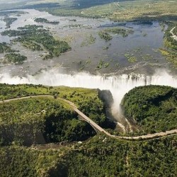 Строительство моста Водопад Виктория